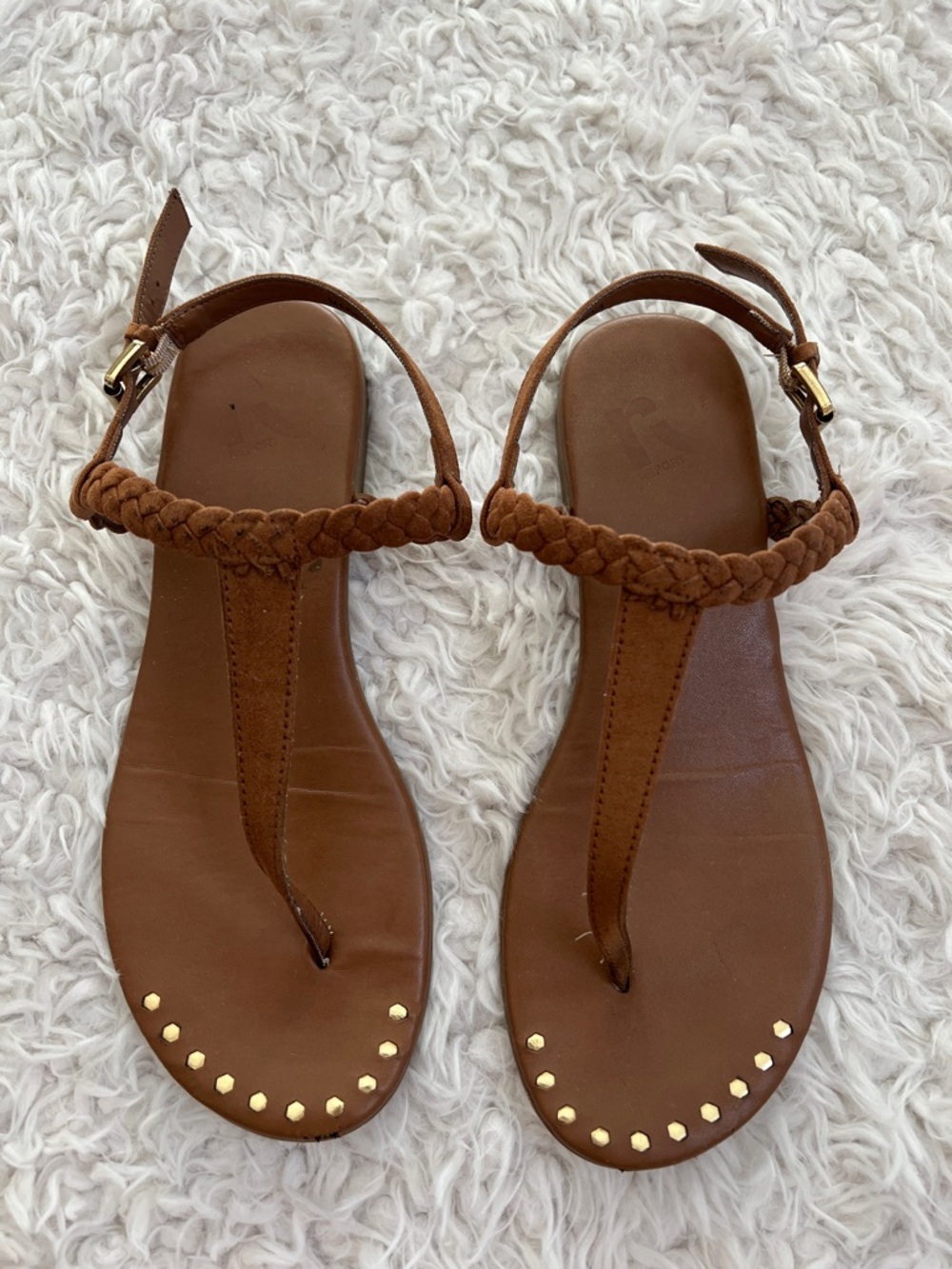 Brown Sandals Summer Casual Size 7